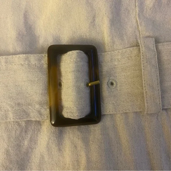 CLUB MÓNACO SIDE BUTTON LINEN DRESS 2 GUC - Picture 7 of 10